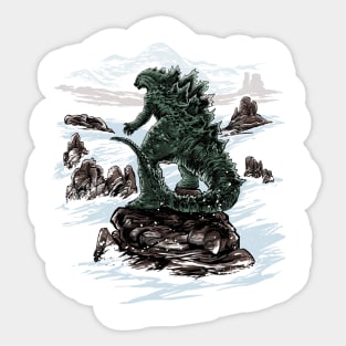 Kaiju above the Sea of Fog Sticker